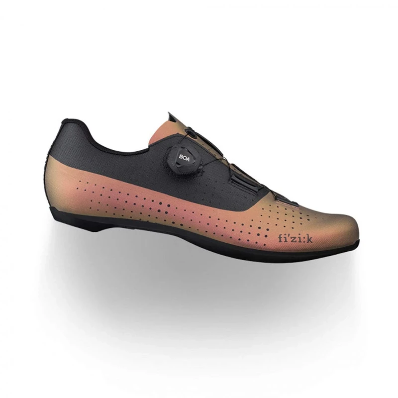 Fizik R4 Tempo Overcurve Carbon Injected Nylon Road Cycling Shoes, Size EU 39, Iridescent Copper/Black