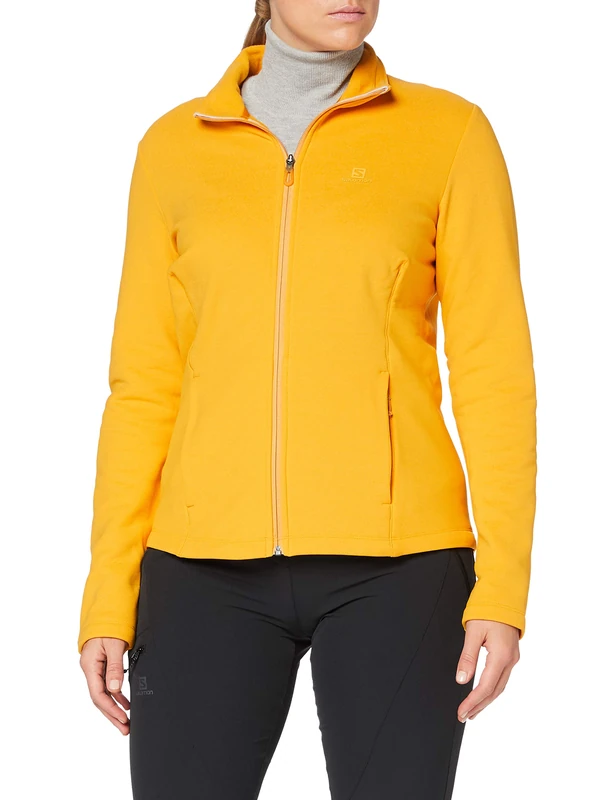 SALOMON Radiant FZ W Fleece Lining, Women, womens, Fleece, LC1357400, Autumn Blaze, XL