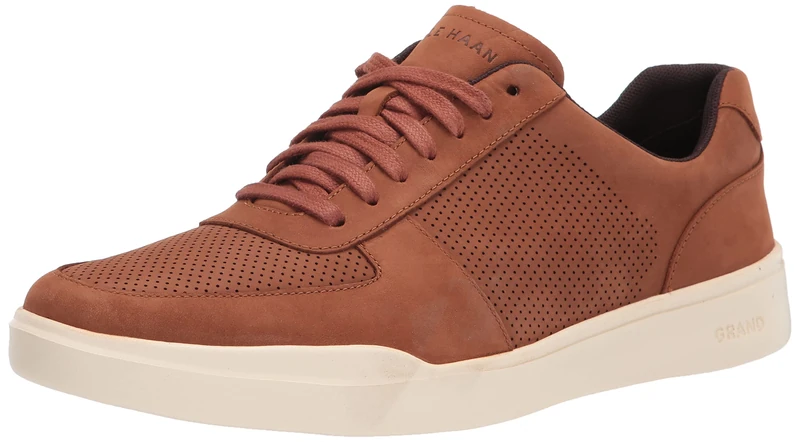 Cole Haan Men's Grand Crosscourt Modern Perforated Sneaker, British Tan, 7 UK