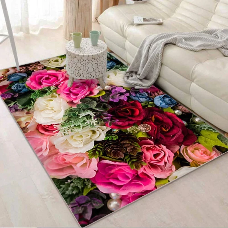 SXFYZCY Nordic Rug Large Living Room Rug Renovation Home Office Mats Hotel Bedroom Living Room Carpet, O-80 x 120 cm