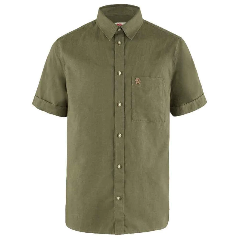 FJALLRAVEN F87039-620 Övik Travel Shirt SS M Green S
