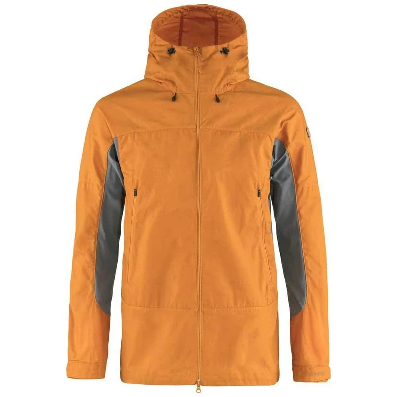 Fjällräven F86132-204-046 Abisko Lite Trekking Jacket, Men, Ember Orange/Super Grey, S