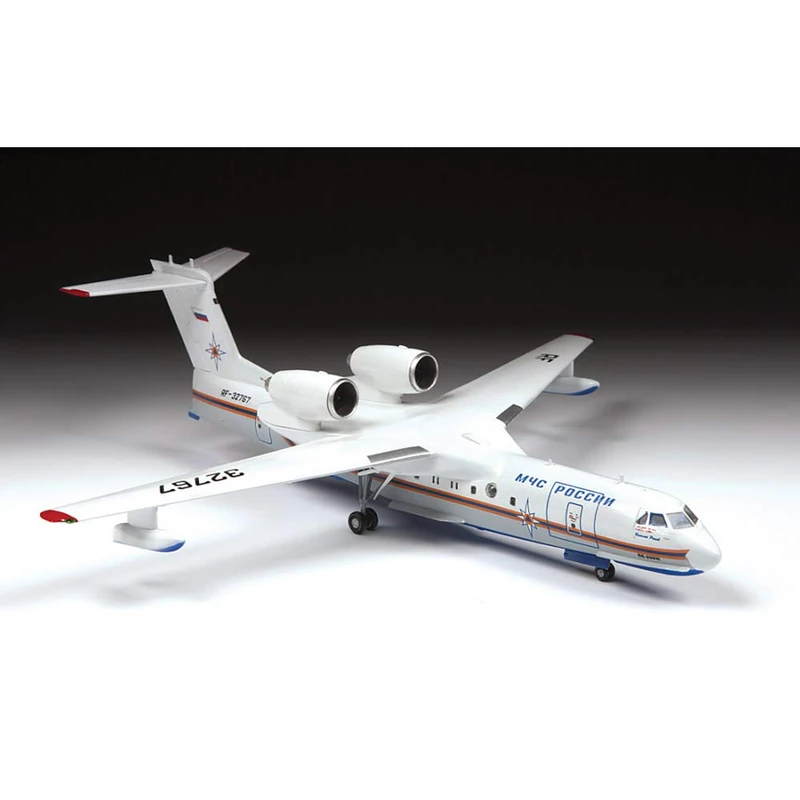 Zvezda 530007034 1:144 Beriev Be-200 ES Multi Role amph, Model, Plastic Construction, Assembly Kit, Detailed Replica