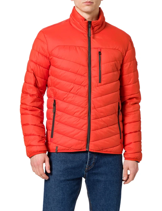 camel active Men's Jacket, Orange, 66