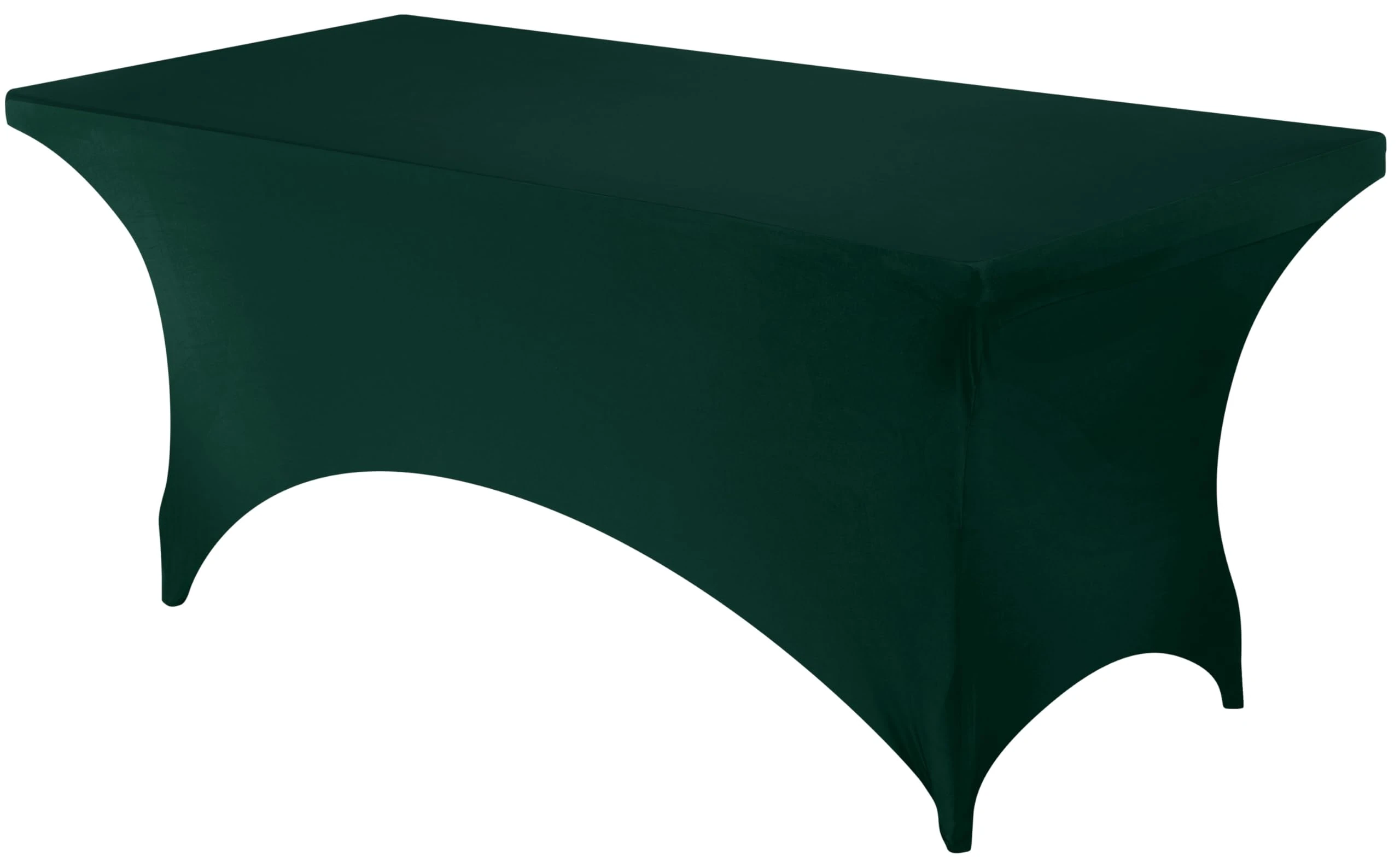 Utopia Kitchen Spandex Table Cloth 1 Pack [6FT, Hunter Green] Fitted, Washable and Wrinkle Resistant Stretch Rectangular Patio Table Cover for Event, Wedding, Banquet & Parties [183Lx76Wx76H] cm