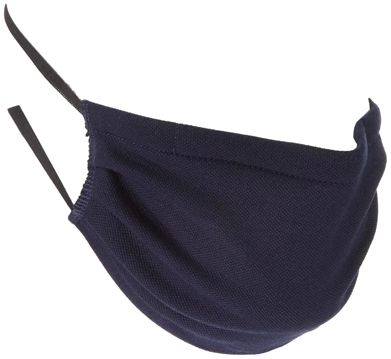Trigema Unisex_Adult Behelfs- Mund- und Nasenmaske (wiederverwendbar) mit Gummiband im 3er-Pack 620003 Mask, Navy, EinheitsSize - Image 1