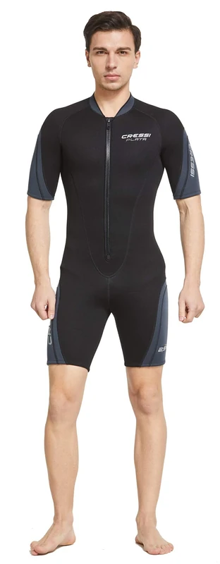 CRESSI Playa Man Shorty Wetsuit 2.5mm - Stretch Neoprene Men's Shorty Wetsuits