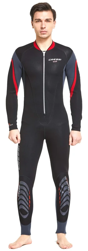 Cressi Lui Monopiece Wetsuit 2.5mm - All-In-One Wetsuit Premium Neoprene High Stretch 2.5mm for Men's