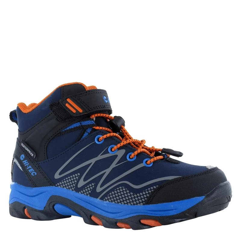 Hi-Tec Boys Blackout Mid Boots, Navy, 6 UK