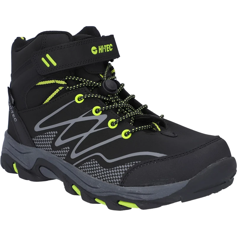 HI-TEC Boys Blackout Mid Boots, Black, 10 UK