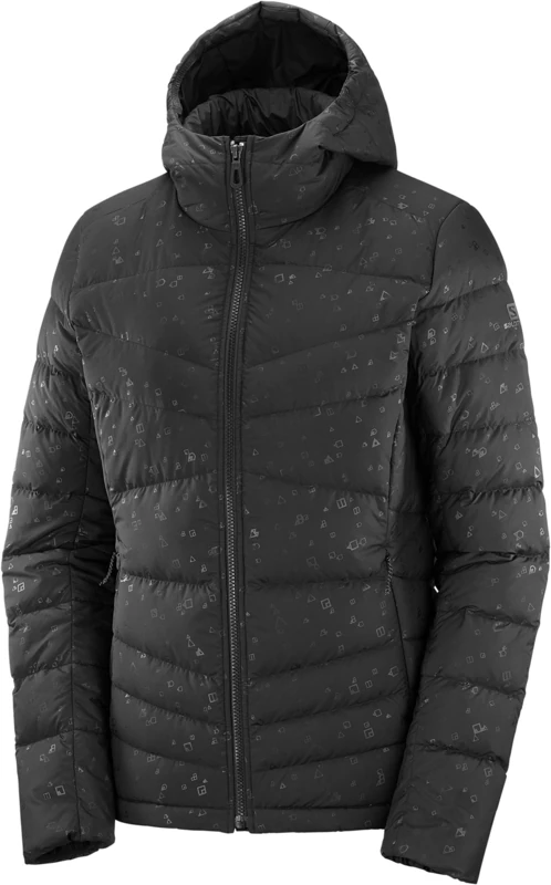 SALOMON Transition Down Hoodie W Jacket, Women, Black/ao, XS