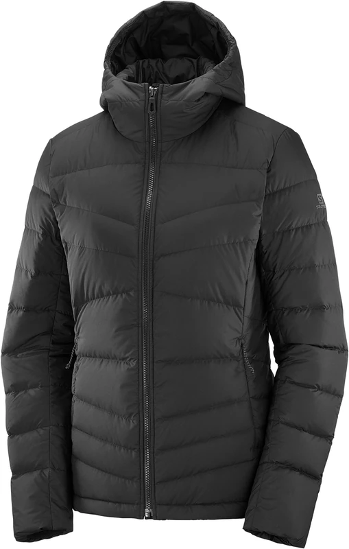Salomon Transition Down Hoodie Jacket Women - Black - XL