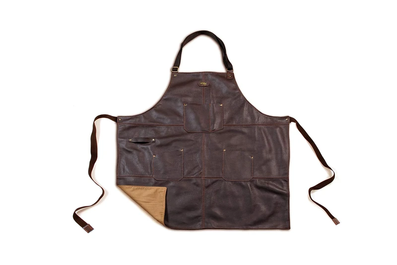 Bonzer Apron - Leather: Rockingham - Dark Brown - Image 1