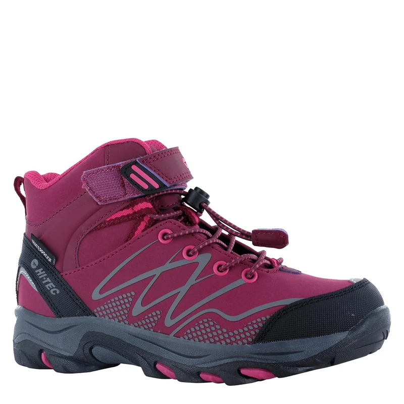 Hi-Tec Girls Blackout Mid Boots, Pink, 3 UK