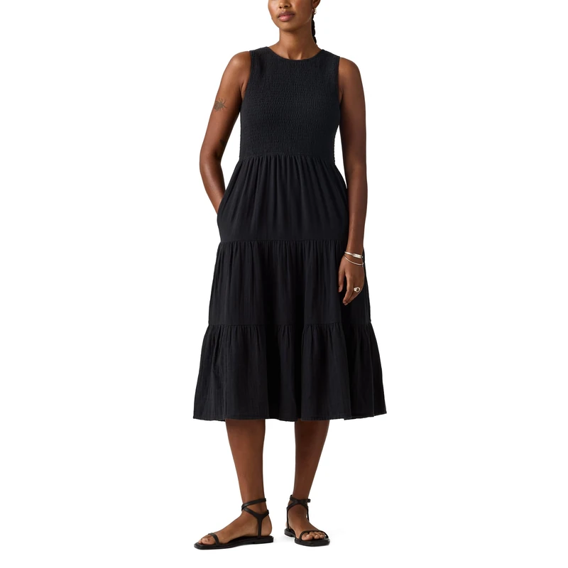 Levi's Cely Smocked Dress Chill Lagoon, Chill Lagoon, M