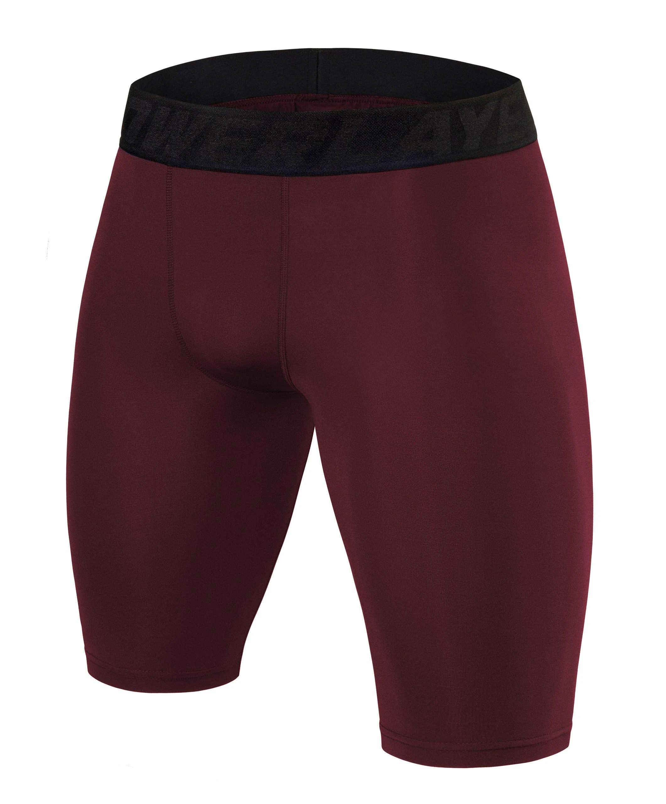 PowerLayer Men's Compression Base Layer Shorts Thermal Shorts Underwear - Cabernet, M