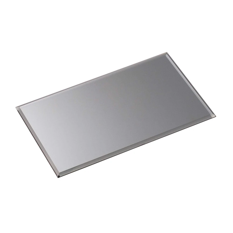 Stoff Nagel - Mirror Tray, Tray, Coaster - Glass Base - Colour: Smoked Black - Mirror - Dimensions (L x W x H): 30 x 17 x 0.7 cm - Image 1