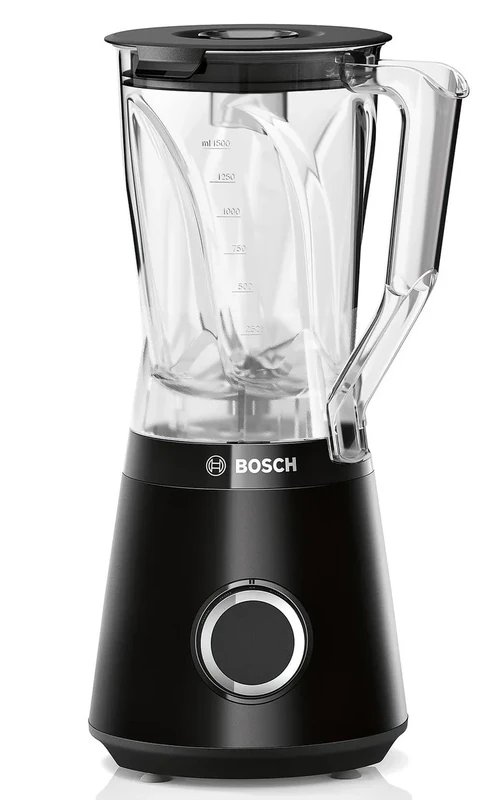 Bosch Hausgeräte VitaPower Series 4 MMB6141B Stainless Steel Blender Blender Made in Germany Tritan Mixing Container 1.5 Litre Dishwasher Safe Parts 30,000 RPM 1200 W Black