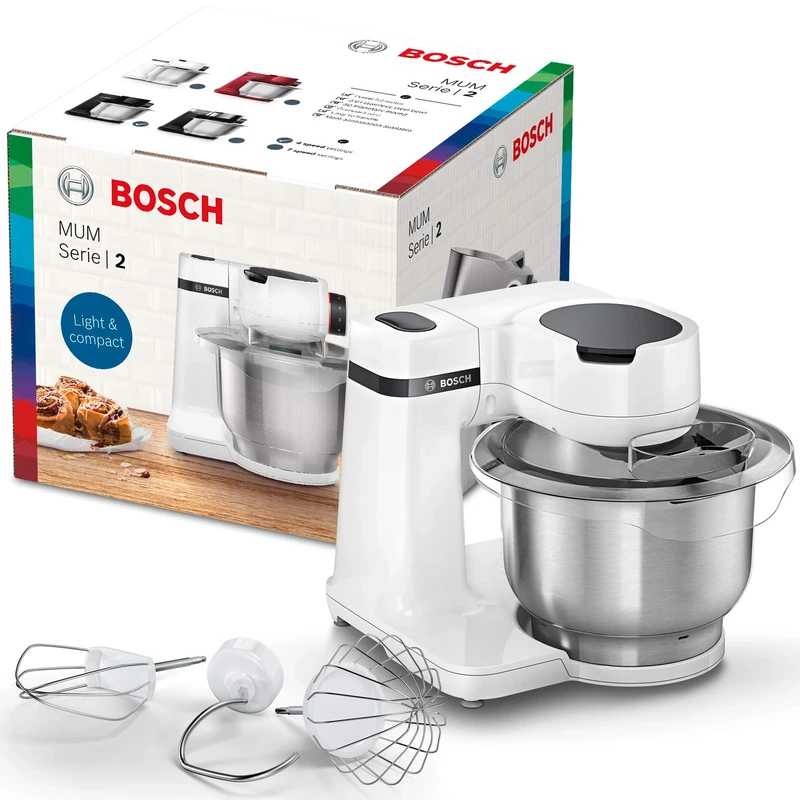 Bosch MUM Series | 2 – Kitchen Processor, 7000 W, 4 Speeds, White