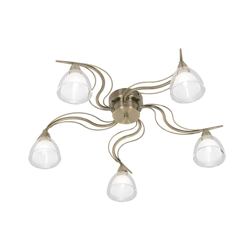 Oaks Lighting Portland, Antique Brass