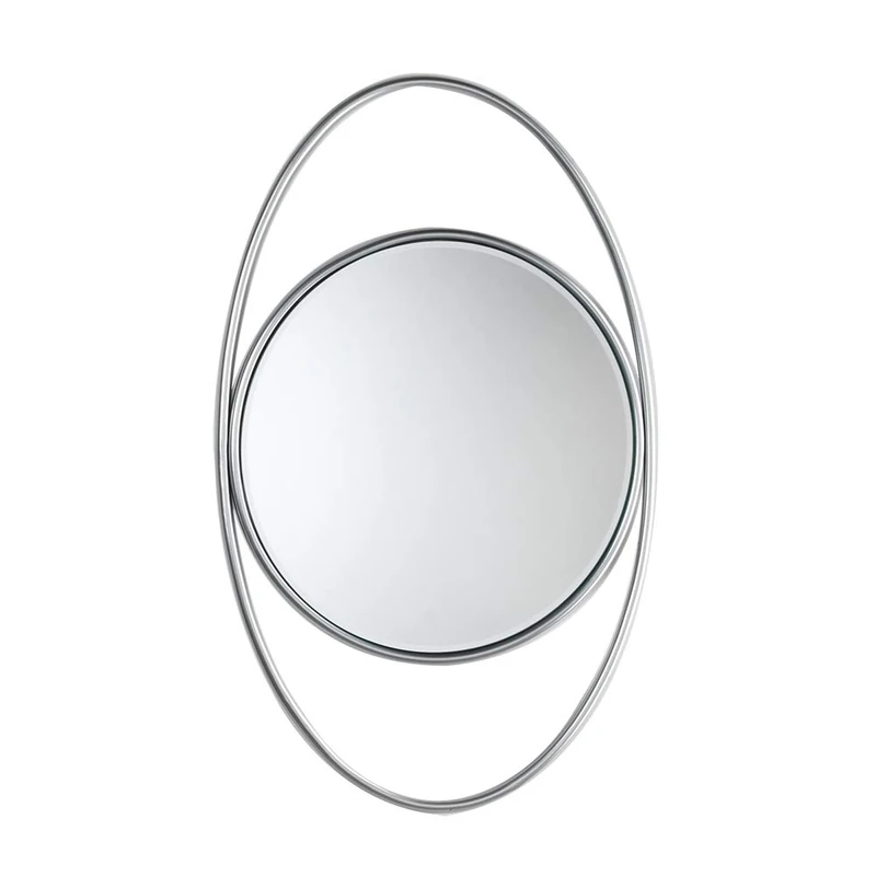 Oaks Lighting Mirror, Antique Chrome