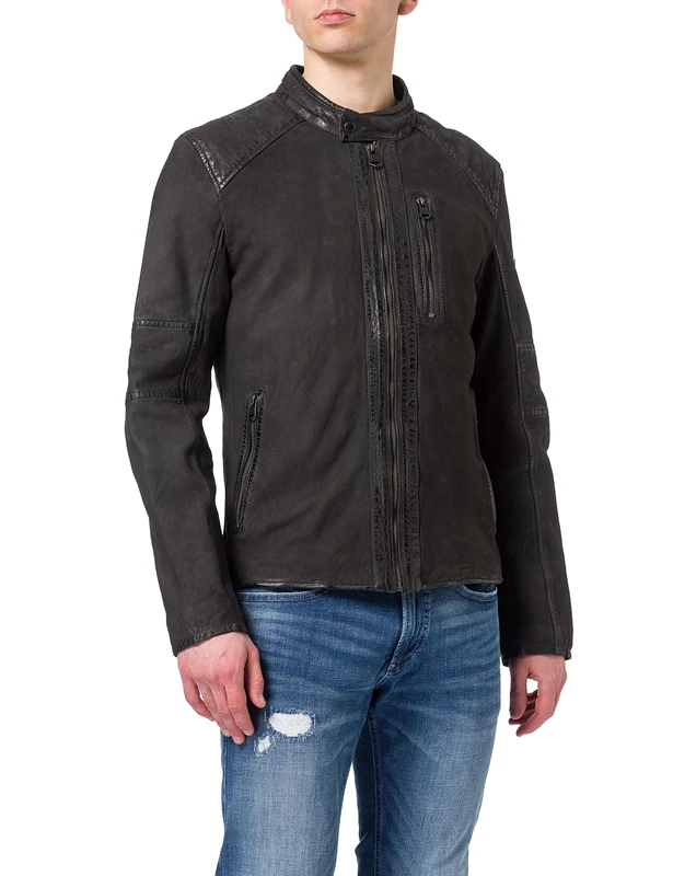 camel active Men's 4301475U84 Jacket, Charcoal Grey, 52