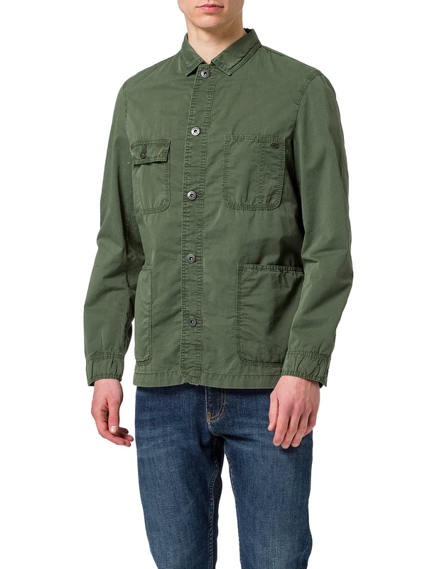 camel active Men's 4443155U80 Blazer, Leaf Green, 40R