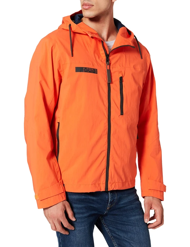 camel active Men's 4304545U61 Jacket, Orange, 44