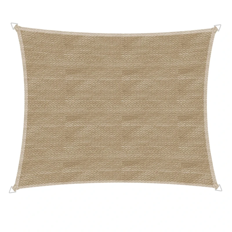 Windhager Capri Rectangular Sun Sail, 3 x 4 m, Sun Protection for Garden and Patio, UV and Weather Resistant, Reed