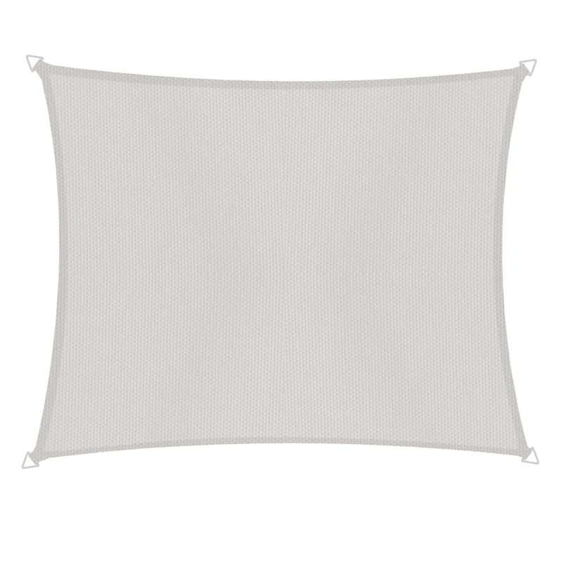 Windhager Cannes 10736 Rectangular Sun Sail, 3 x 4 m, Sun Protection for Garden and Patio, UV and Weather Resistant, Grey
