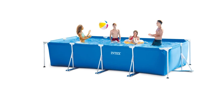 Intex 4.5M X 2.2M X 0.84M Rectangular Frame Pool Set, 28274UK