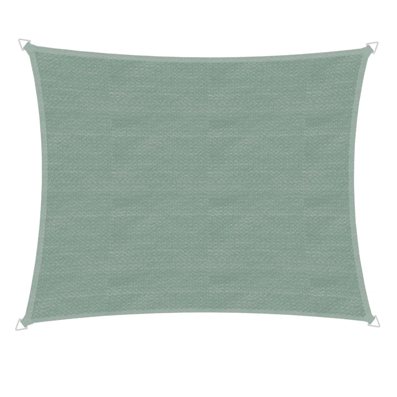 Windhager Capri Rectangular Sun Sail 4 x 5 m, Sun Protection for Garden and Patio, UV and Weather Resistant, Olive