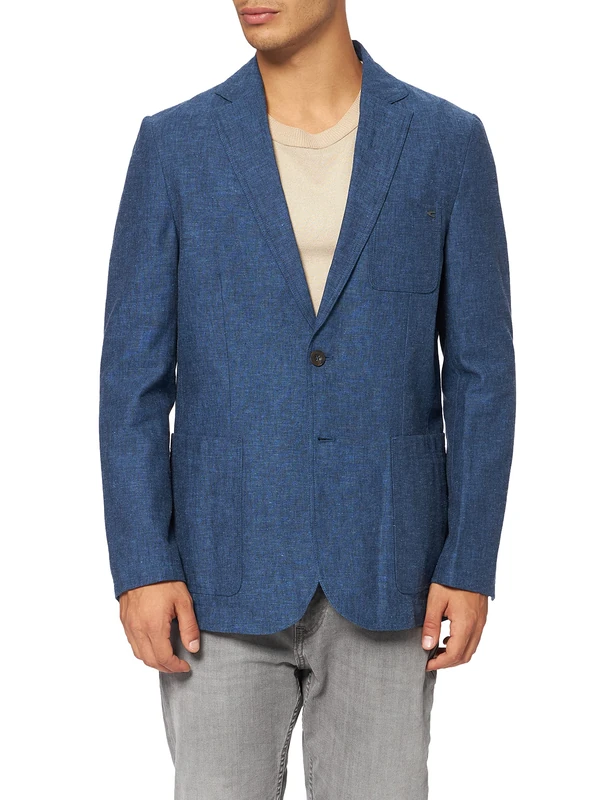 camel active Men's 4423505575 Blazer,Night Blue,52