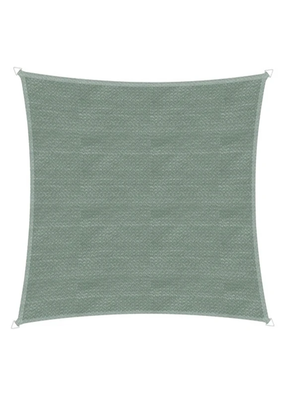 Windhager Capri Square Sun Sail, 4 x 4 m (Isosceles), Sun Protection for Garden and Patio, UV and Weather Resistant, Olive
