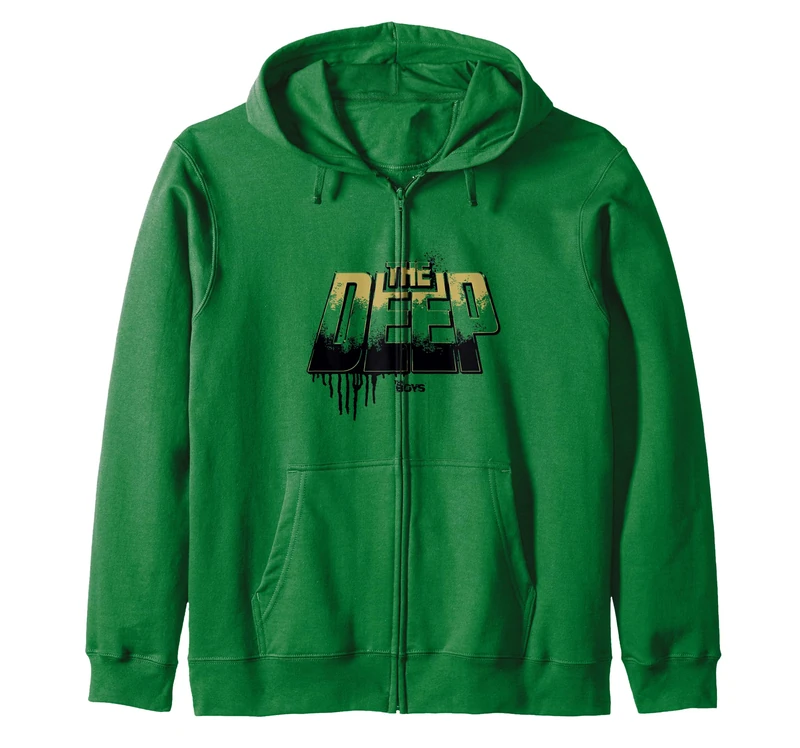 The Boys The Deep Drip Logo Superhero TV Show Zip Hoodie
