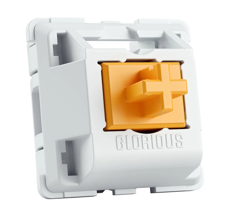 GLORIOUS Gaming 36x Panda Mechanical Keyboard Switches (Tactile) - Fits All GMMK Keyboards & Numpads, Snappy Bump, Buttery Smooth Travel, Original INVYR Moulds, 49g Actuation, 3-Pin Mount - Unlubed