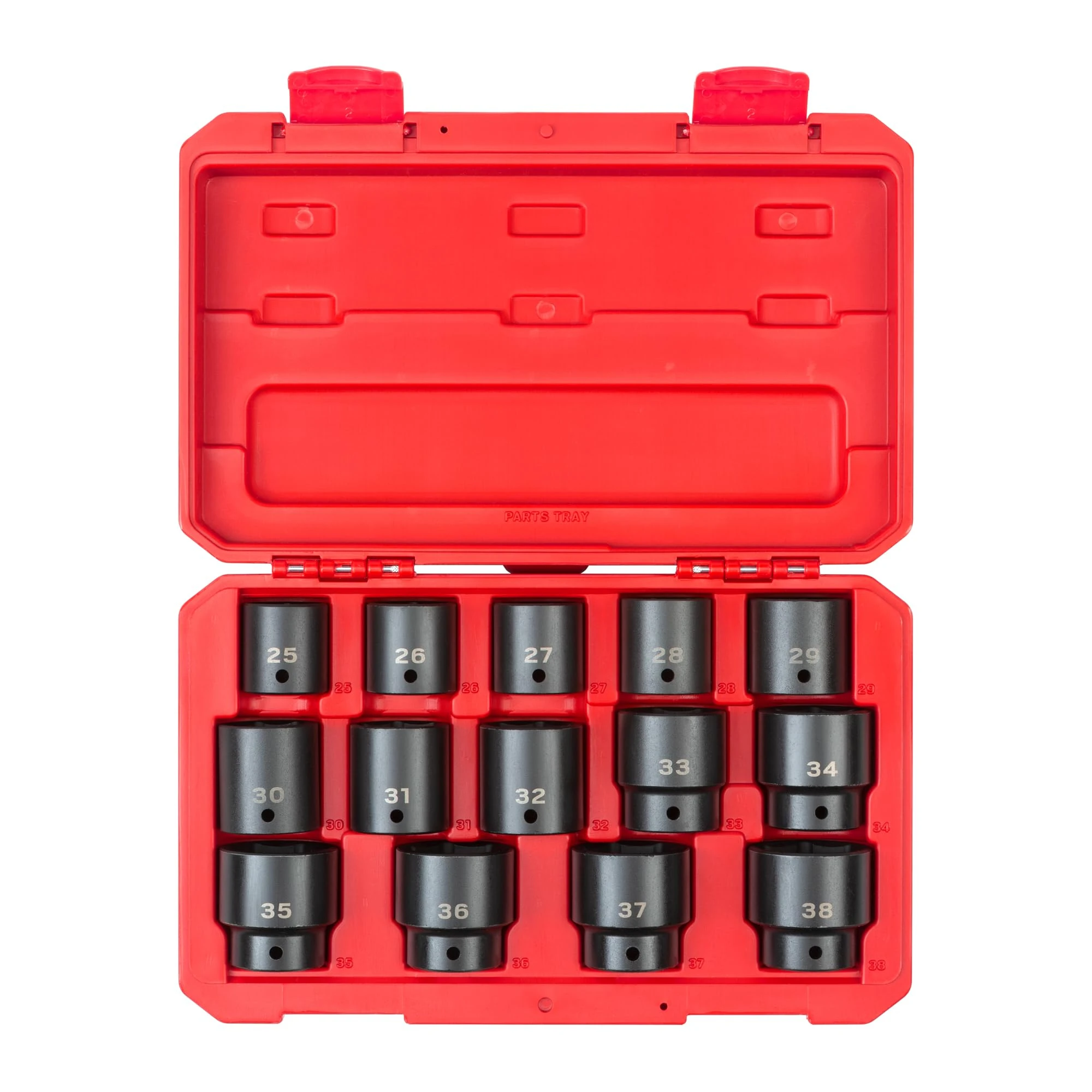 TEKTON 1/2 Inch Drive 6-Point Impact Socket Set, 14-Piece (25-38 mm) | SID92325