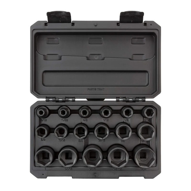 TEKTON 1/2 Inch Drive 6-Point Impact Socket Set, 17-Piece (5/16-1-1/4 in.) | SID92301