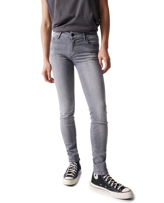 Salsa Push Up Wonder Skinny Jeans Gray