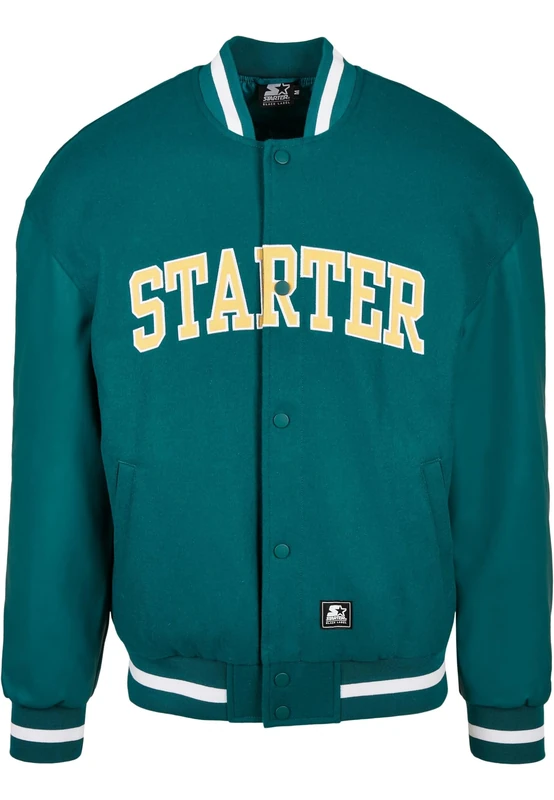 Starter Black Label Men's Team College Jacket, Retro Green, XL