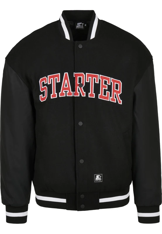 Starter Black Label Men's Starter Team Jacket, black, S