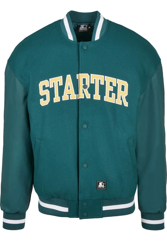 Starter Black Label Men's St055-starter Team Jacket College, Retro Green, M