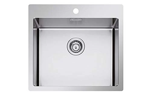 Plados SR5500 Satin Stainless Steel Single Bowl Kitchen Sink for Filotop Installation