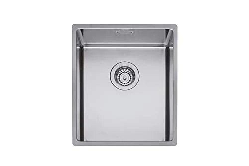 Plados MR3800 Kitchen Sink in Satin Stainless Steel with a Bathtub for filotop Installation