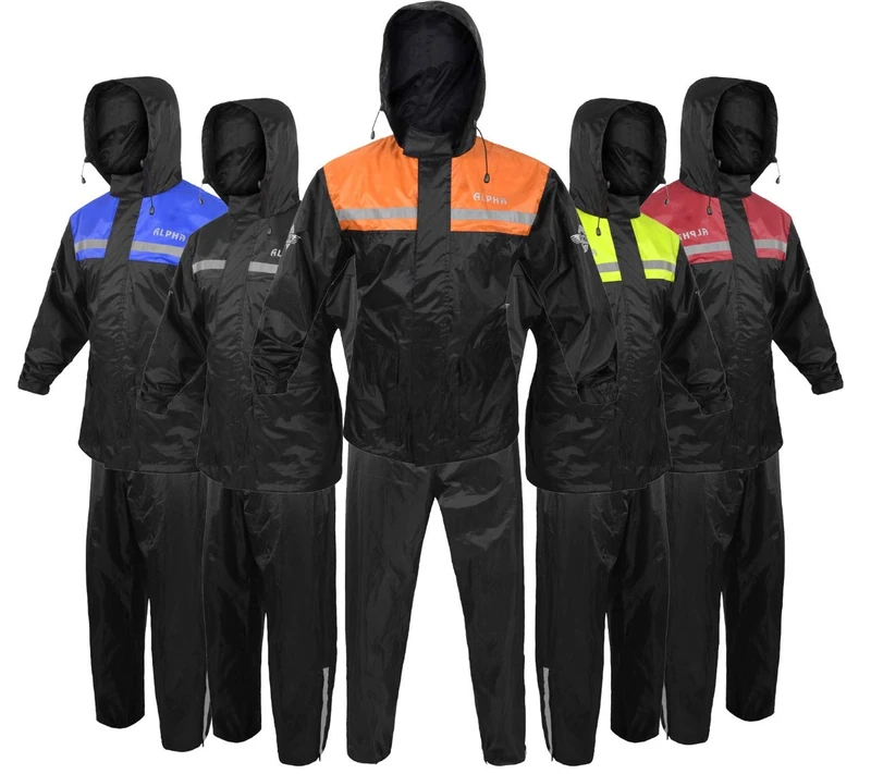 ALPHA CYCLE GEAR Rain Suit - Lightweight Waterproof Rain Gear for Men & Women, Adjustable Protective Rain Jacket and Trouser Suitable for All Sports & Outdoor Activities, Wind Resistant | (Small) - Image 1