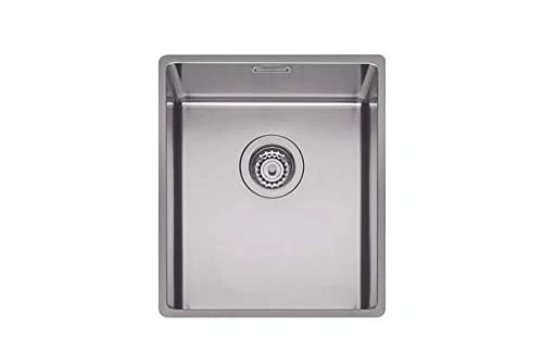 Plados SL3800 Kitchen Sink in Satin Stainless Steel with One Bowl for Undermount Installation