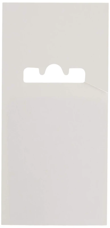 Creative 9300-CARD Card for Euro Pegboard Hook, 58 mm Width, 123 mm Height, White, 200 Pieces