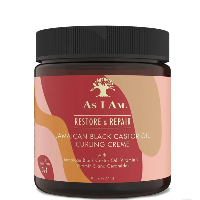 As I Am Jamaican Black Castor Oil Curling Crème- Moisturises, Defines & Strengthens 8oz