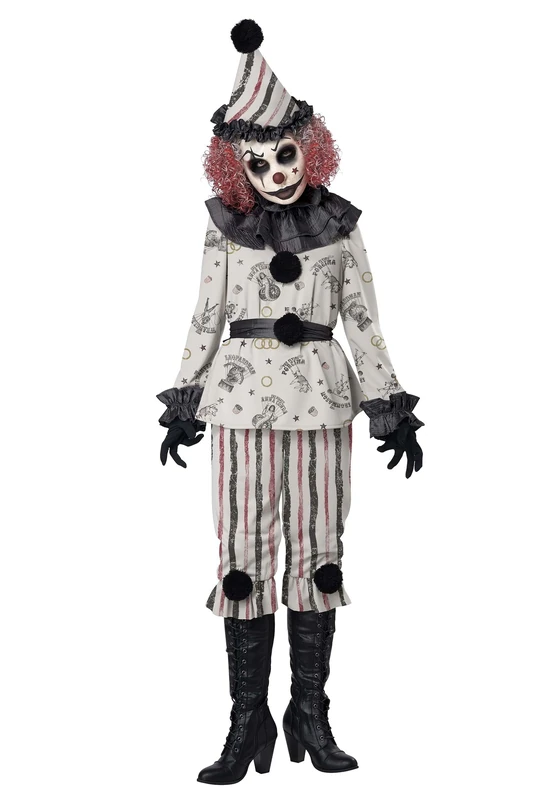 California Costumes Adult Vintage Creeper Clown Costume Dress size X LARGE
