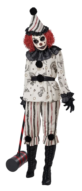 California Costumes Adult Vintage Creeper Clown Costume Dress size LARGE - Image 1